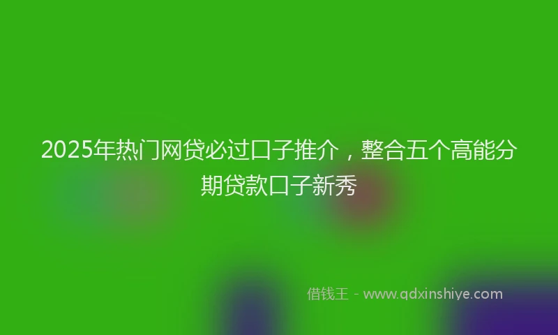 2025年热门网贷必过口子推介，整合五个高能分期贷款口子新秀