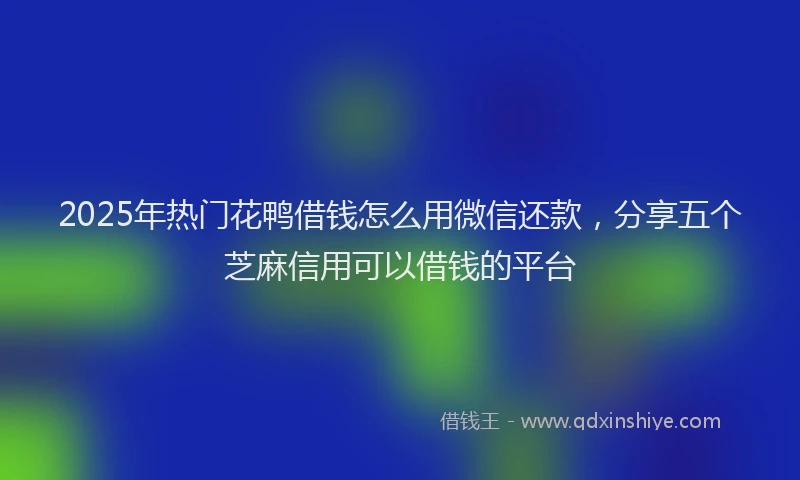 2025年热门花鸭借钱怎么用微信还款，分享五个芝麻信用可以借钱的平台