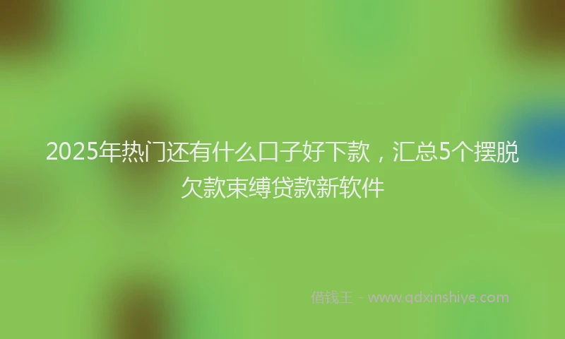 2025年热门还有什么口子好下款，汇总5个摆脱欠款束缚贷款新软件