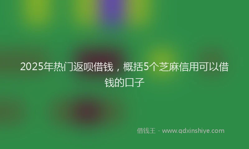 2025年热门返呗借钱，概括5个芝麻信用可以借钱的口子