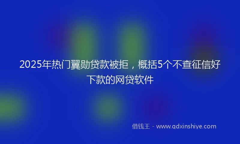 2025年热门翼勋贷款被拒，概括5个不查征信好下款的网贷软件