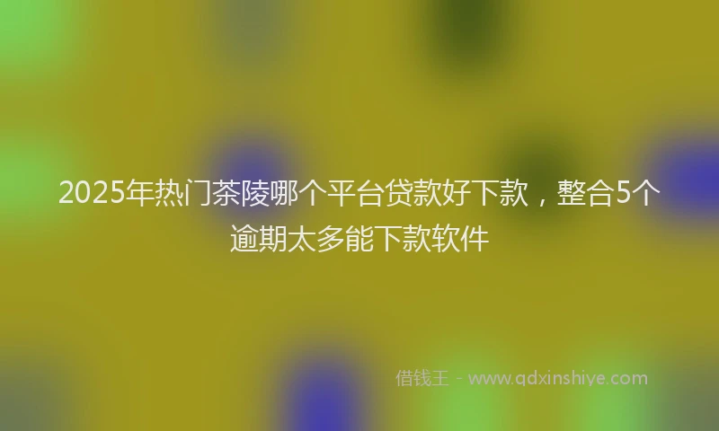 2025年热门茶陵哪个平台贷款好下款，整合5个逾期太多能下款软件