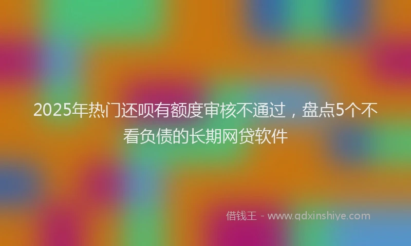 2025年热门还呗有额度审核不通过，盘点5个不看负债的长期网贷软件
