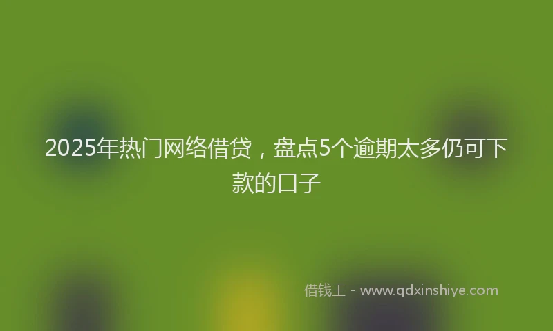 2025年热门网络借贷，盘点5个逾期太多仍可下款的口子