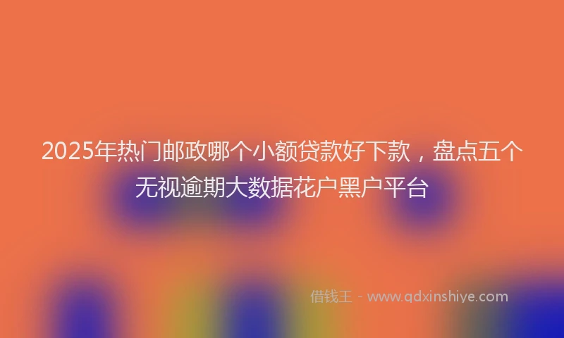 2025年热门邮政哪个小额贷款好下款，盘点五个无视逾期大数据花户黑户平台