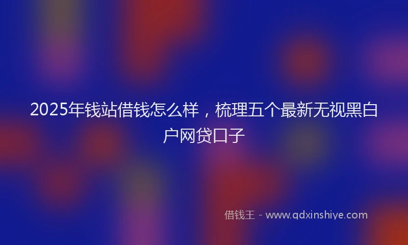 2025年钱站借钱怎么样，梳理五个最新无视黑白户网贷口子