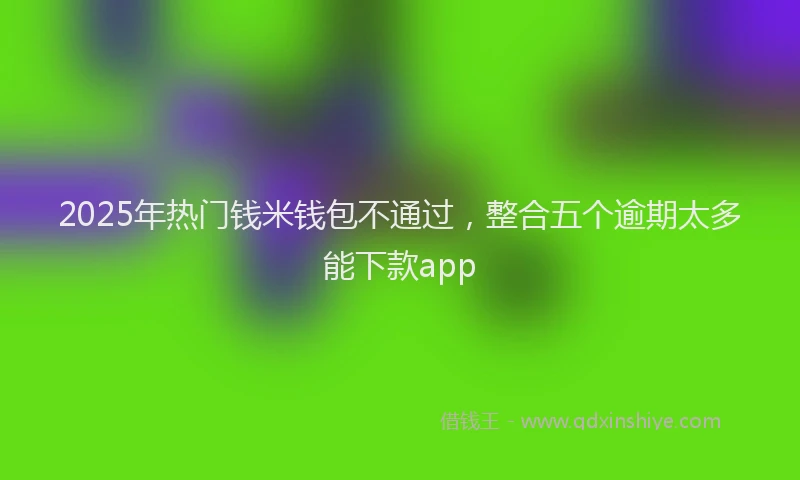 2025年热门钱米钱包不通过，整合五个逾期太多能下款app