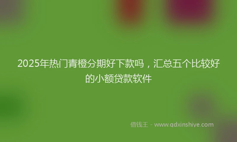 2025年热门青橙分期好下款吗，汇总五个比较好的小额贷款软件