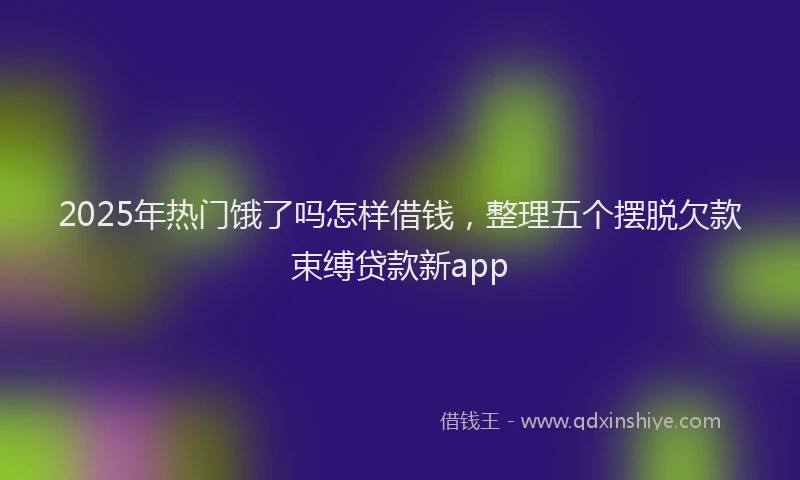 2025年热门饿了吗怎样借钱，整理五个摆脱欠款束缚贷款新app