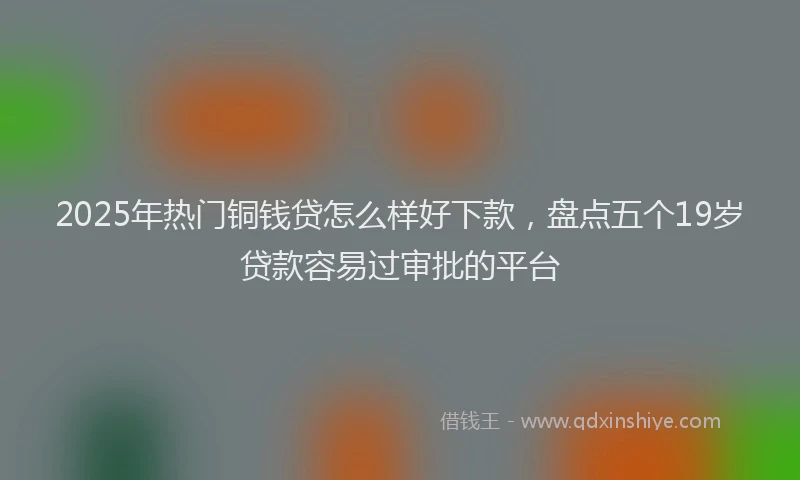 2025年热门铜钱贷怎么样好下款，盘点五个19岁贷款容易过审批的平台