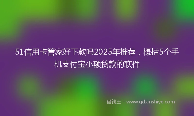 51信用卡管家好下款吗2025年推荐，概括5个手机支付宝小额贷款的软件