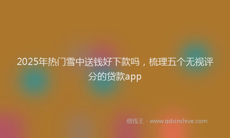 2025年热门雪中送钱好下款吗，梳理五个无视评分的贷款app