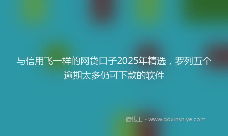 与信用飞一样的网贷口子2025年精选，罗列五个逾期太多仍可下款的软件