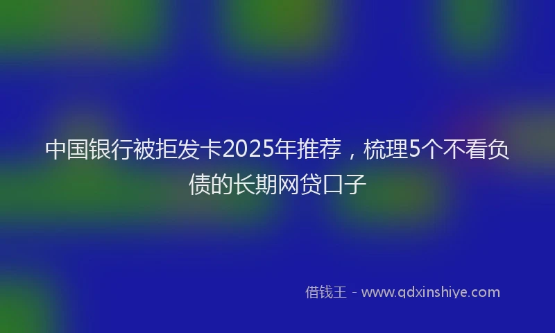 中国银行被拒发卡2025年推荐，梳理5个不看负债的长期网贷口子