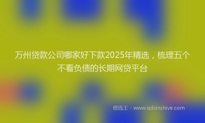 万州贷款公司哪家好下款2025年精选，梳理五个不看负债的长期网贷平台