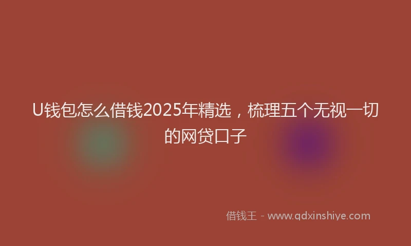 U钱包怎么借钱2025年精选，梳理五个无视一切的网贷口子