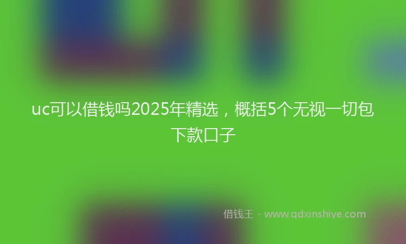 uc可以借钱吗2025年精选，概括5个无视一切包下款口子