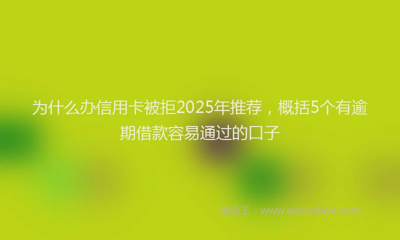 为什么办信用卡被拒2025年推荐,概括5个有逾期借款容易通过的口子