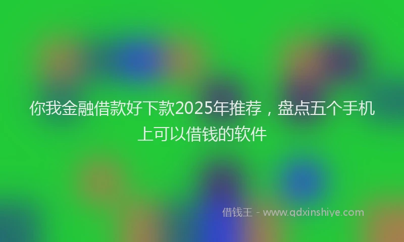 你我金融借款好下款2025年推荐，盘点五个手机上可以借钱的软件