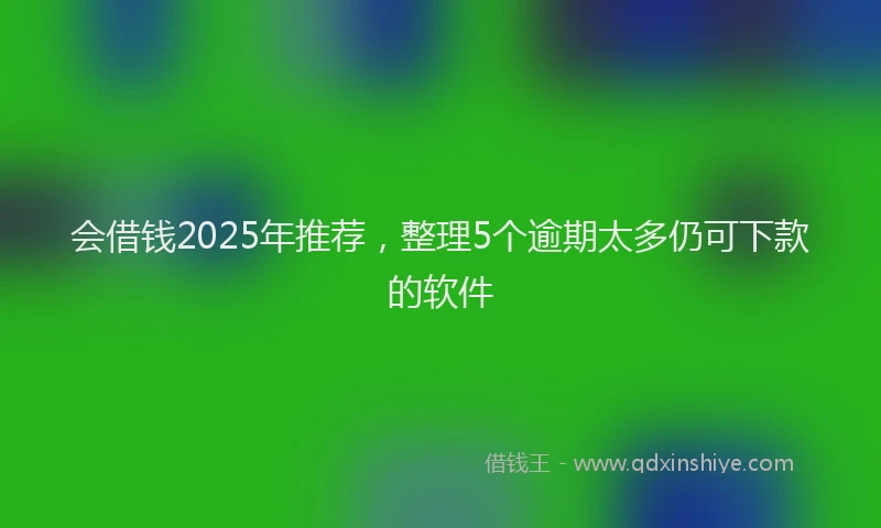 会借钱2025年推荐，整理5个逾期太多仍可下款的软件