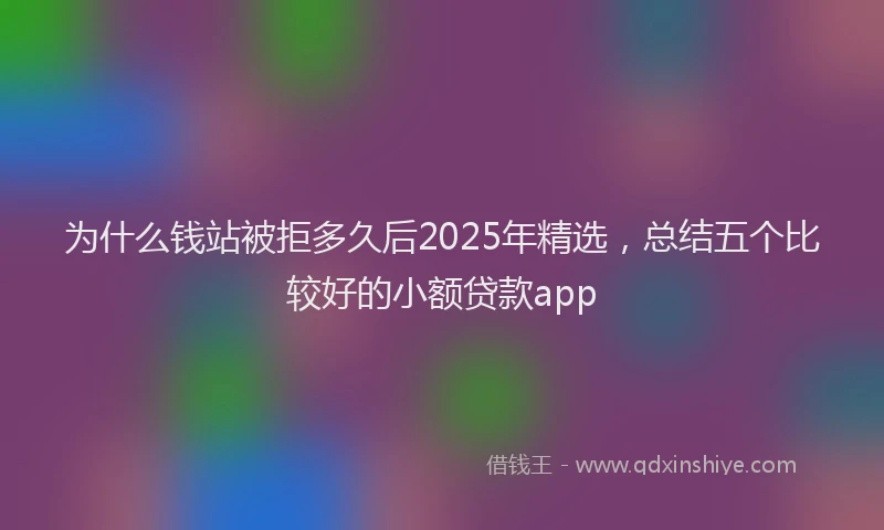 为什么钱站被拒多久后2025年精选，总结五个比较好的小额贷款app