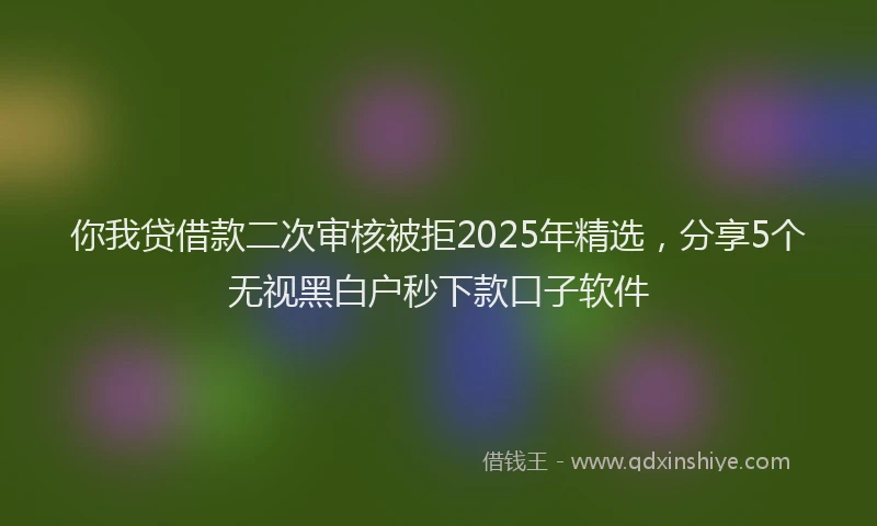 你我贷借款二次审核被拒2025年精选，分享5个无视黑白户秒下款口子软件