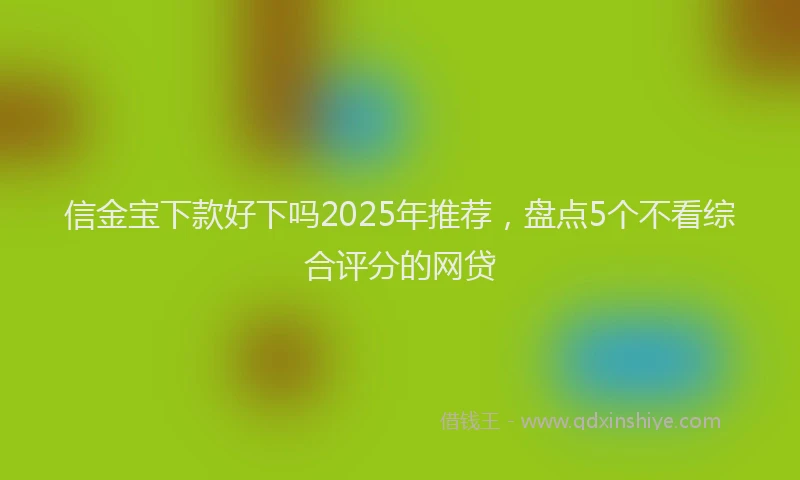 信金宝下款好下吗2025年推荐，盘点5个不看综合评分的网贷