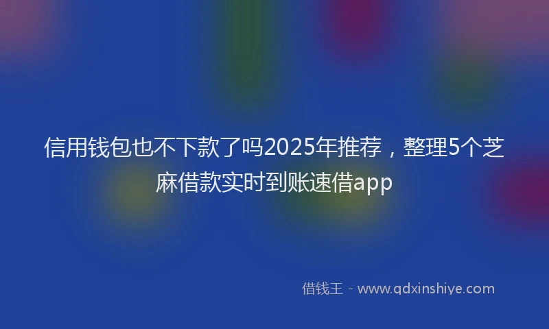 信用钱包也不下款了吗2025年推荐，整理5个芝麻借款实时到账速借app