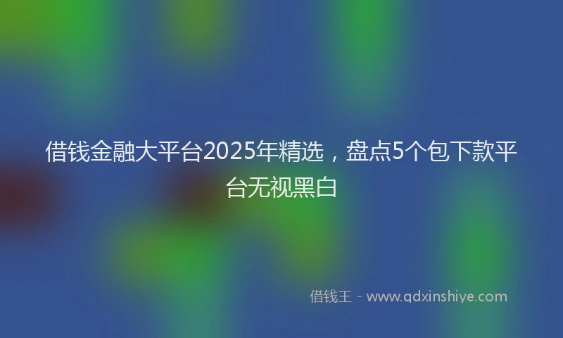 借钱金融大平台2025年精选，盘点5个包下款平台无视黑白