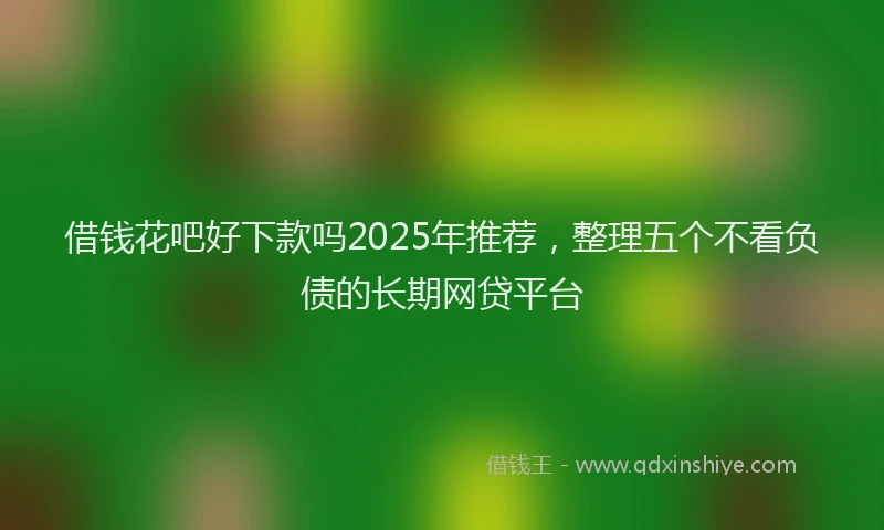 借钱花吧好下款吗2025年推荐，整理五个不看负债的长期网贷平台