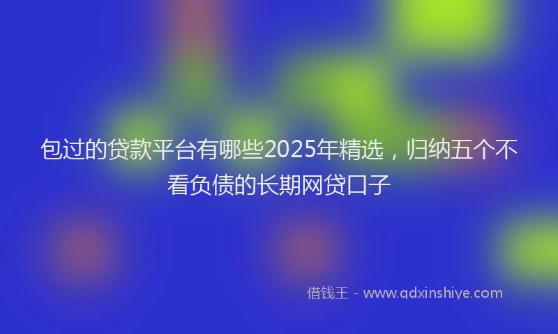 包过的贷款平台有哪些2025年精选，归纳五个不看负债的长期网贷口子