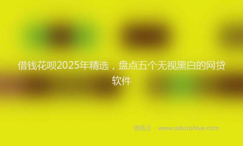 借钱花呗2025年精选，盘点五个无视黑白的网贷软件