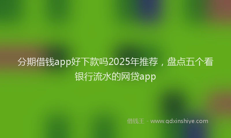 分期借钱app好下款吗2025年推荐，盘点五个看银行流水的网贷app