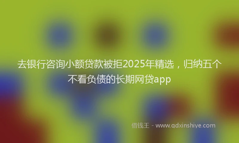 去银行咨询小额贷款被拒2025年精选，归纳五个不看负债的长期网贷app