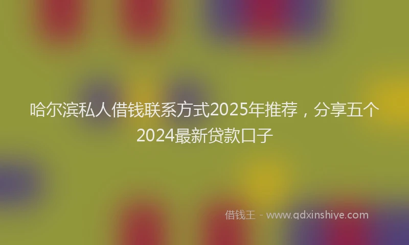 哈尔滨私人借钱联系方式2025年推荐，分享五个2024最新贷款口子