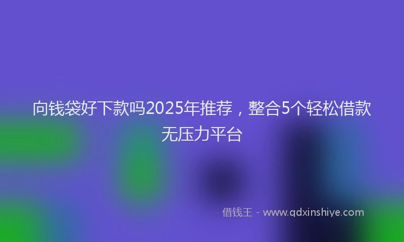 向钱袋好下款吗2025年推荐，整合5个轻松借款无压力平台