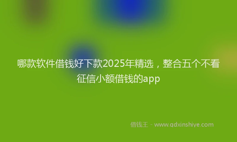 哪款软件借钱好下款2025年精选，整合五个不看征信小额借钱的app
