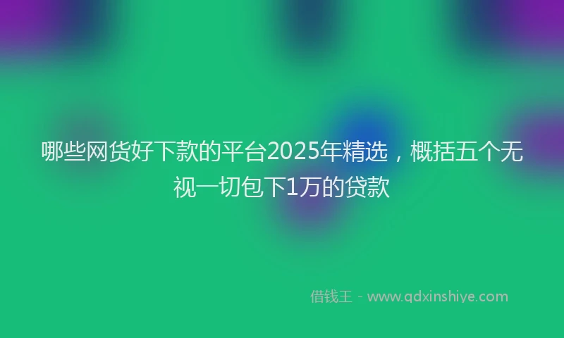 哪些网货好下款的平台2025年精选，概括五个无视一切包下1万的贷款