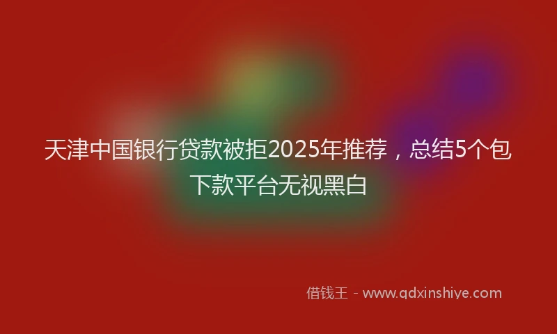 天津中国银行贷款被拒2025年推荐，总结5个包下款平台无视黑白