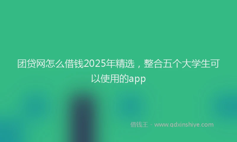 团贷网怎么借钱2025年精选，整合五个大学生可以使用的app