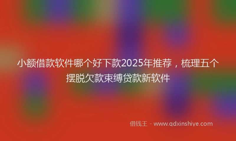 小额借款软件哪个好下款2025年推荐，梳理五个摆脱欠款束缚贷款新软件