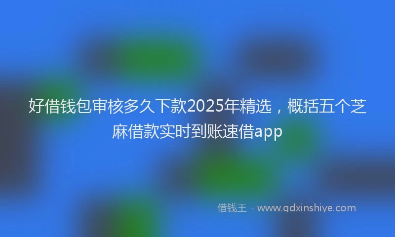 好借钱包审核多久下款2025年精选，概括五个芝麻借款实时到账速借app