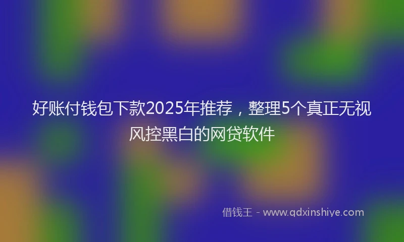好账付钱包下款2025年推荐，整理5个真正无视风控黑白的网贷软件