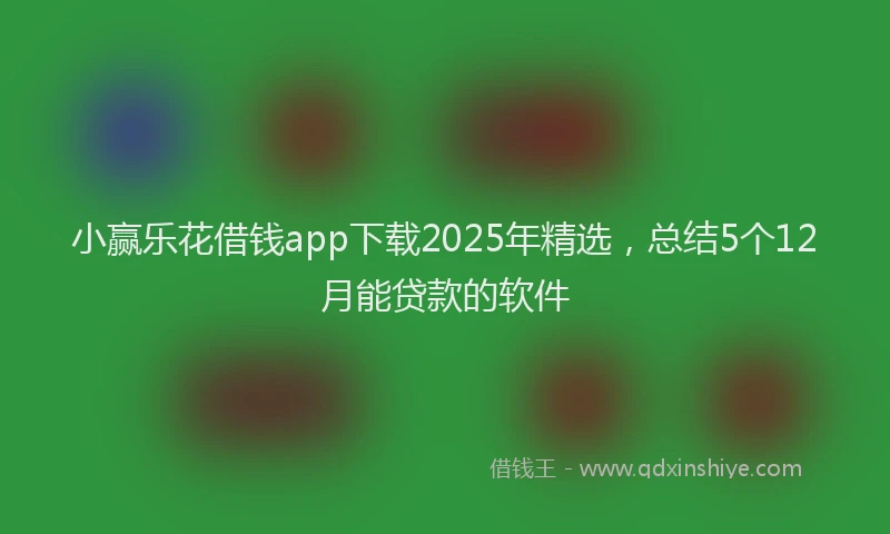 小赢乐花借钱app下载2025年精选，总结5个12月能贷款的软件