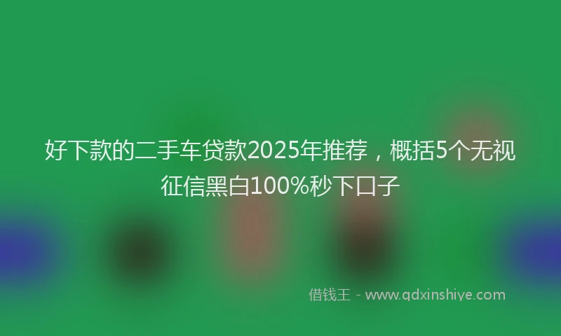 好下款的二手车贷款2025年推荐，概括5个无视征信黑白100%秒下口子