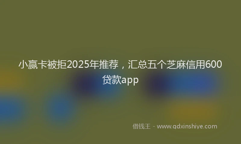 小赢卡被拒2025年推荐，汇总五个芝麻信用600贷款app