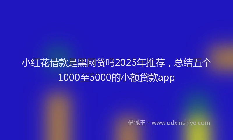 小红花借款是黑网贷吗2025年推荐，总结五个1000至5000的小额贷款app