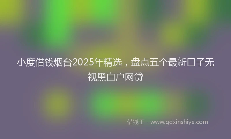 小度借钱烟台2025年精选，盘点五个最新口子无视黑白户网贷