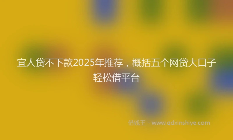 宜人贷不下款2025年推荐，概括五个网贷大口子轻松借平台