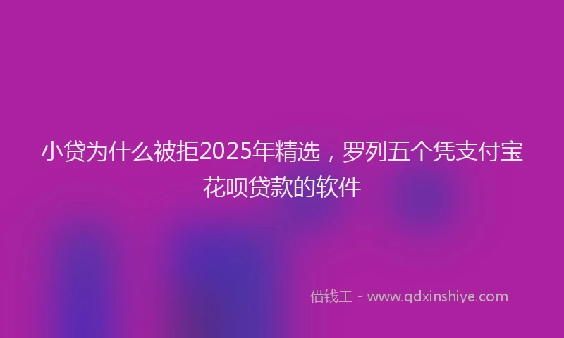 小贷为什么被拒2025年精选，罗列五个凭支付宝花呗贷款的软件